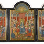 La Pentecoste, con Sant'Agostino e Carlo Magno