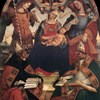 La Trinità, la Vergine, Arcangeli (SS. Michele e Gabriele) e due Santi (SS. Agostino ed Atanasio)