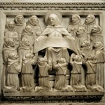 Agostino consegna la Regola ai monaci