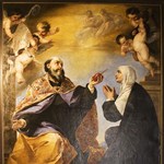 Sant'Agostino e Santa Monica con angeli Sant'Agostino e Santa Monica con angeli