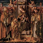 Madonna in trono col Bambino che consegna a San Pietro le chiavi del Paradiso con Sant'Agostino e altri santi