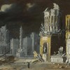 Rovine fantastiche con Sant'Agostino e il Bambino