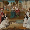 Quattro canonici con Sant'Agostino e San Girolamo, e Visitazione