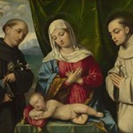Madonna con Bambino con San Nicola da Tolentino e Sant'Antonio da Padova Madonna con Bambino con San Nicola da Tolentino e Sant'Antonio da Padova