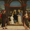 La vestizione di S. Agostino da S. Ambrogio