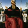 Sant'Agostino e quattro membri di una confraternita