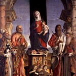 Madonna con Bambino in trono tra San Nicola, San Pietro, San Bartolomeo e Sant’Agostino Madonna con Bambino in trono tra San Nicola, San Pietro, San Bartolomeo e Sant’Agostino