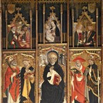 Polittico con San Domenico, i quattro dottori della Chiesa, Madonna col Bambino e santi