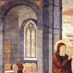 Scena 3. Preghiera di Santa Monica Scena 3. Preghiera di Santa Monica