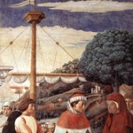 Scena 4. Agostino dopo l’incontro con Fausto di Milevi decide di partire per Ostia Scena 4. Agostino dopo l’incontro con Fausto di Milevi decide di partire per Ostia