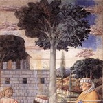 Scena 9. Agostino legge la lettera di San Paolo ai Romani e si converte Scena 9. Agostino legge la lettera di San Paolo ai Romani e si converte