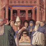 Scena 10. Il Battesimo di Agostino
