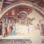 Scena 13. Agostino consacrato vescovo benedice il popolo di Ippona Scena 13. Agostino consacrato vescovo benedice il popolo di Ippona