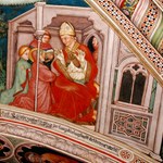 Scena 4b. Santa Monica consolata da un vescovo Scena 4b. Santa Monica consolata da un vescovo