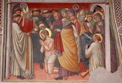 Dal ciclo "Storia Agostiniane" di Ottaviano Nelli, Chiesa di Sant'Agostino - Gubbio