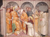 Scena 16. Sant'Agostino ordinato presbitero da San Valerio