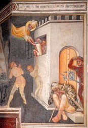 Scena 25. Sant'Agostino libera i prigionieri a Pavia