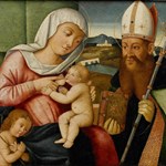Vergine e Gesù Bambino con Giovanni Battista infante e Sant'Agostino Vergine e Gesù Bambino con Giovanni Battista infante e Sant'Agostino