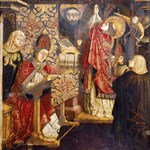 Sant'Agostino celebra l'Eucarestia e il miracolo della Trinità