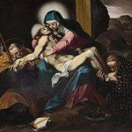 Lamentazione con Sant'Agostino e San Nicola da Tolentino