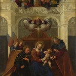 La Sacra Famiglia con San Nicola da Tolentino